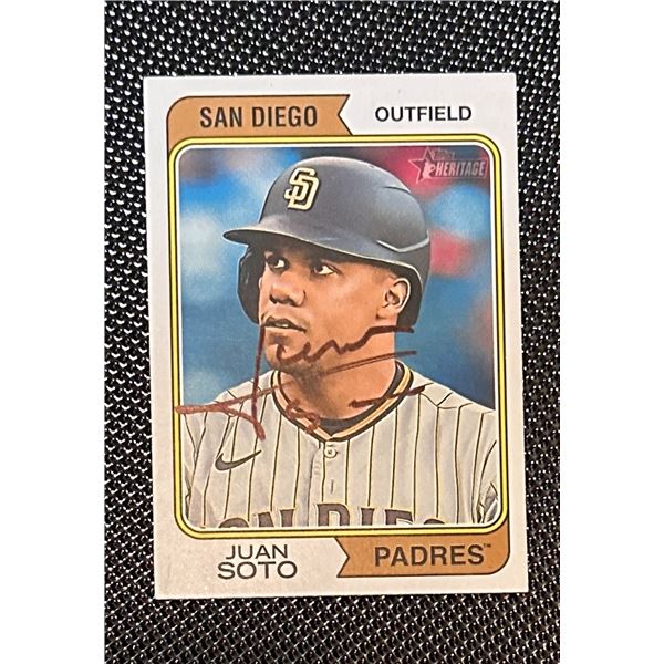 Juan Soto AUTOGRAPHED Card