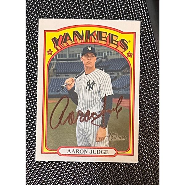 Aaron Judge Autographed CARD