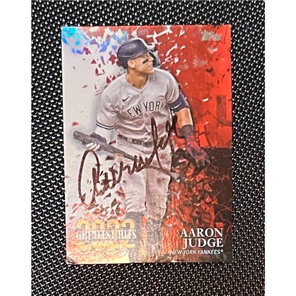 Aaron Judge Autographed CARD