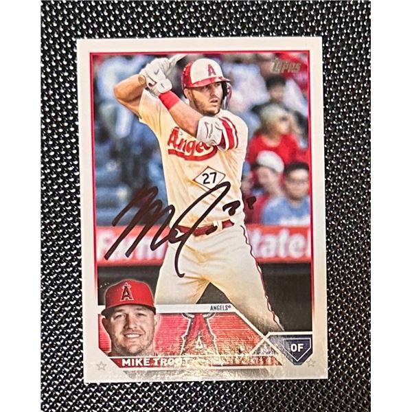 Mike Trout AUTOGRAPHED Card