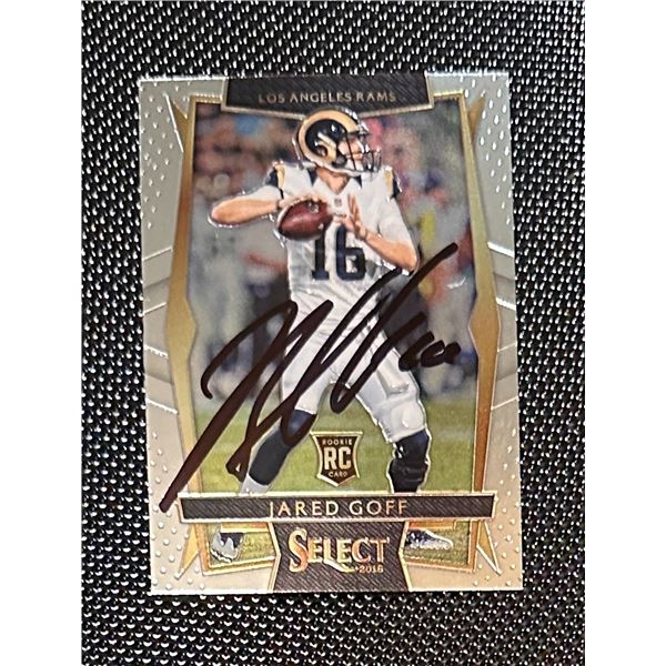 Jared Goff Autographed Card