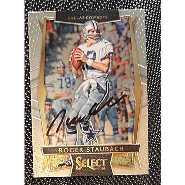 Roger Staubach Autographed Card
