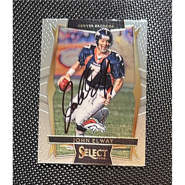 John Elway Autographed CARD