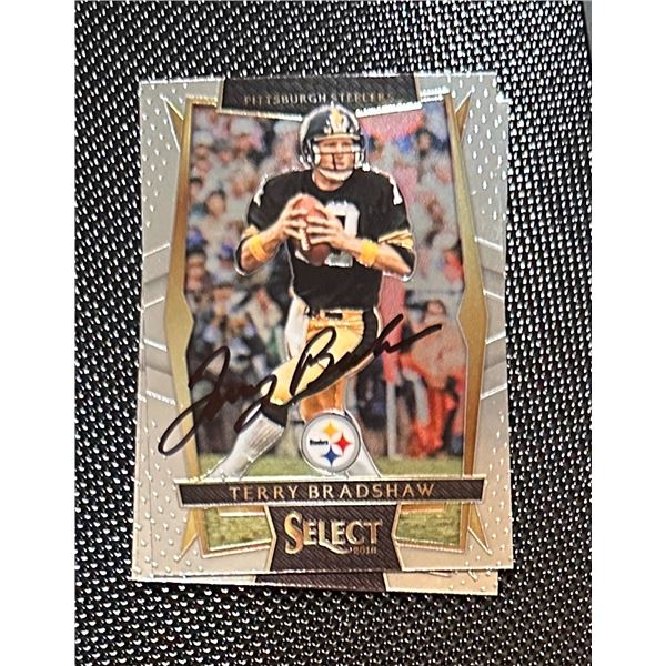 Terry Bradshaw Autographed Card