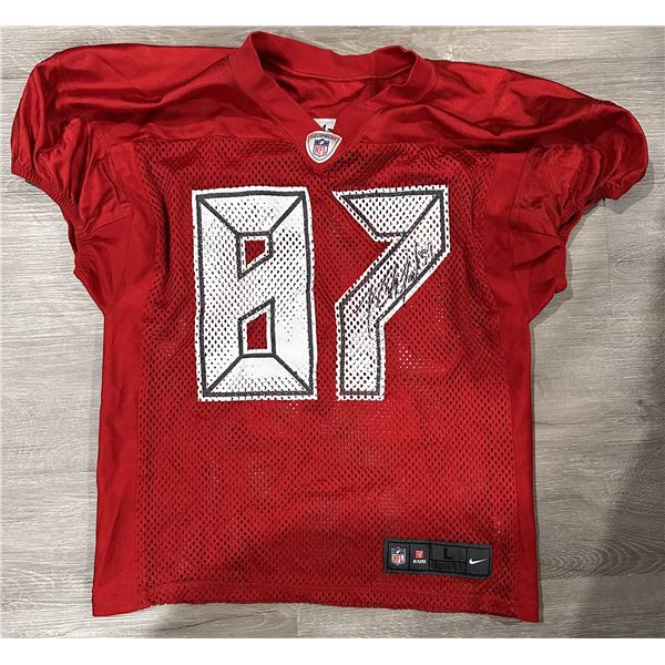 VERY RARE! Rob Gronkowski Autographed Buccaneers Pratice Used Jersey!