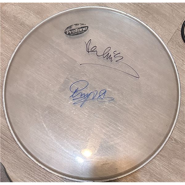 Paul and Ringo Autographed Drumhead