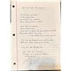 Image 1 : Freddie Mercury Autographed Hand Written Lyrics