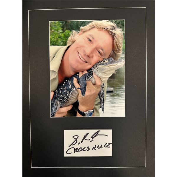 Steve Irwin Autographed Display