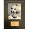 Image 1 : Walt Whitman Autographed Display