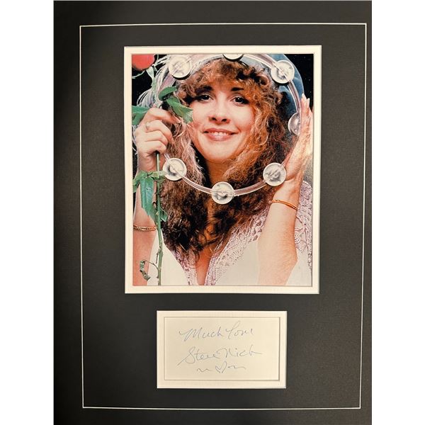 Stevie Nicks Autographed Display