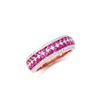Image 2 : 14KT Rose Gold 1.56ctw Ruby and Diamond Diamond Ring