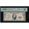 Image 1 : 1929 $10 Grand Rapids MI National PMG 25