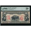 Image 1 : 1901 $10 Bison Legal Tender Note PMG 20