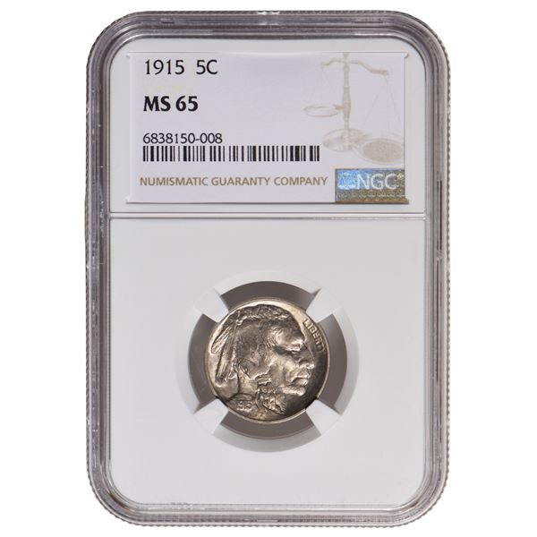 1915 Buffalo Nickel NGC MS65