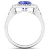 Image 4 : 14KT White Gold 2.21ct Tanzanite and Diamond Ring