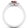 Image 4 : 14KT White Gold 1.5ct Ruby and Diamond Ring