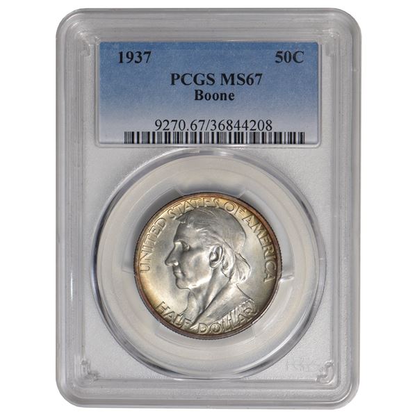 1937 Boone Half Dollar PCGS MS67