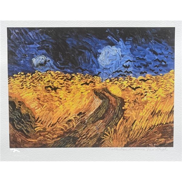 Vincent Van Gogh WHEAT FIELD WITH CROWS Estate Signed Giclee