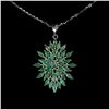 Image 1 : Natural Colombian Emerald Necklace