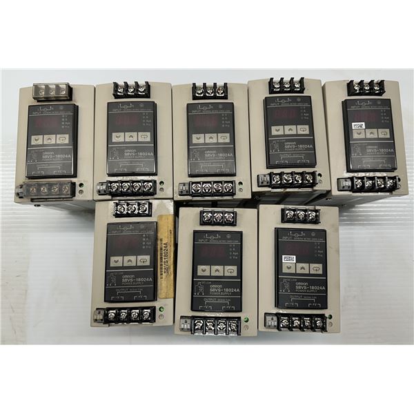 Lot of (8) Omron #S8VS-18024A/ED2 Power Supplies