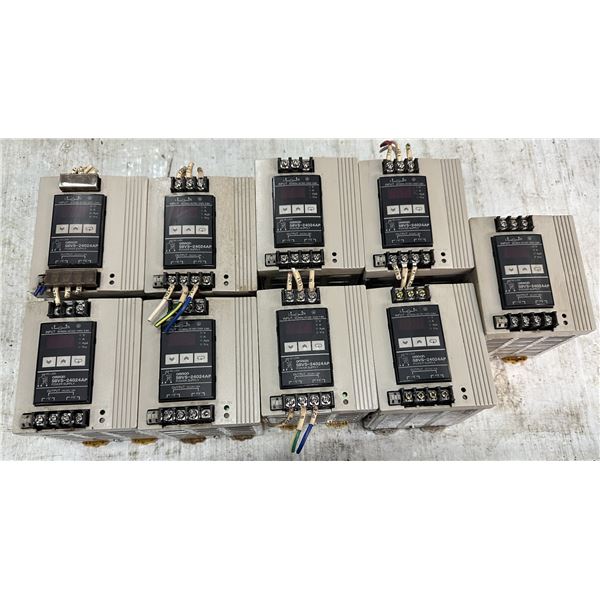 Lot of (9) Misc. Omron #S8VS-24024AP Power Supplies