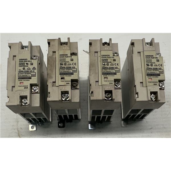 (4) Omron #G32A-A20-VD Power Device Cartridges