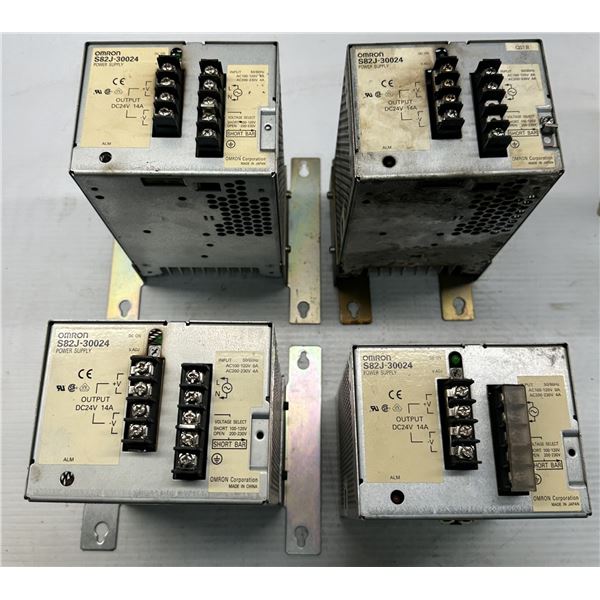 (4) Omron #S82J-30024 Power Supplies