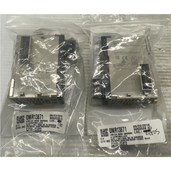 (2) Omron #CJ1W-CLK23 Controller Link Units