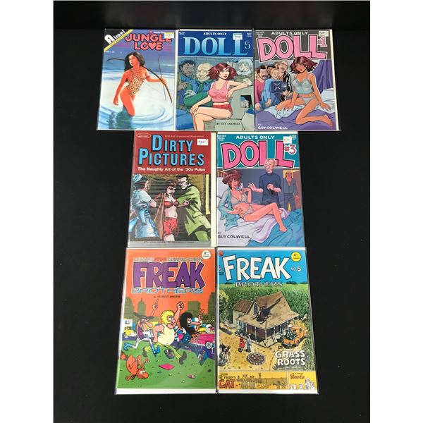LOT OF 7 ADULT COMICS (VARIOUS PUBLISHERS)