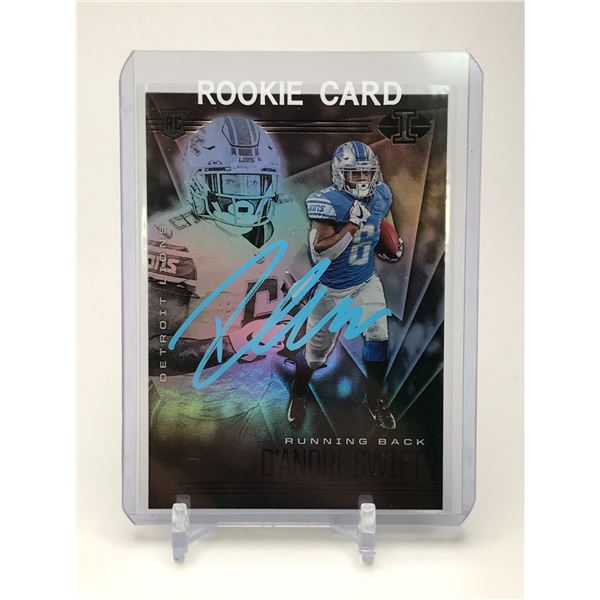 D'ANDRE SWIFT SIGNED ROOKIE CARD (5STAR COA)