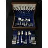 Image 1 : HUGE SET OF BIRKS SILVERWARE AND WOOD CASE