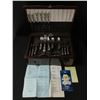 Image 1 : SET OF BIRKS SILVERWARE WITH WOOD CASE