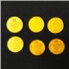 Image 2 : LOT OF 6 VINTAGE B.C. LIONS NALLEY'S POTATO CHIPS COLLECTORS COINS