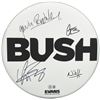 Image 1 : BUSH SIGNED DRUMHEAD - SIGNED BY ALL BAND MEMBERS (BECKETT COA)