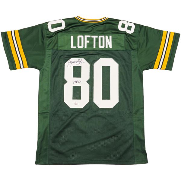 JAMES LOFTON SIGNED GREEN BAY PACKERS JERSEY (BECKETT COA)