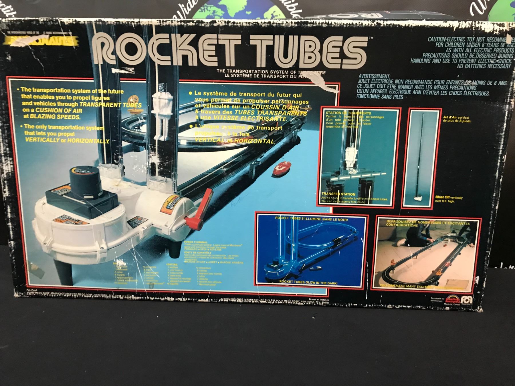Postal Tube Rockets COMPLETE VINTAGE MICRONAUTS ROCKET TUBES - TRANSPORTATION TUBE SYSTEM TOY