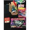 Image 1 : LOT OF VINTAGE BUIDING TOYS, LIVE ACTION SPORTS FIGURES, RACE CAR