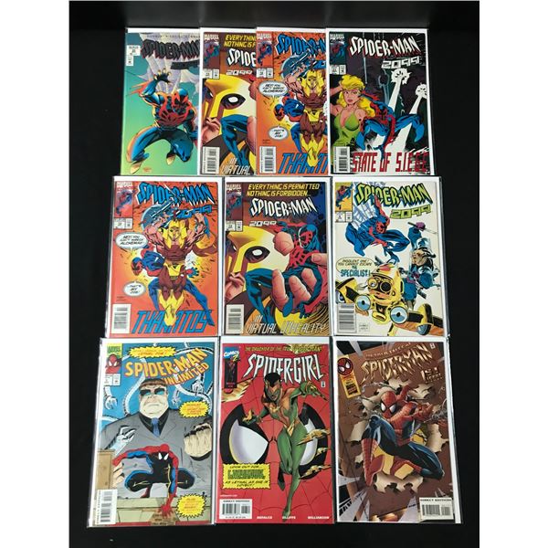 LOT OF 9 SPIDERMAN COMICS (MARVEL COMICS)