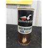 Image 2 : Johnson Outboard Motor Oil Tin SAE 40 16oz with 
