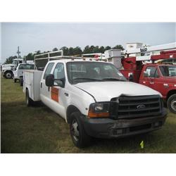 1999 FORD F350 CREW CAB SERVICE TRUCK