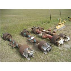 (1) LOT 4 TRAILER AXLES