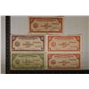 Image 1 : 5 BANK OF PHILIPPINES CIRCA LATE 1940'S BILLS: 3-5