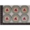 Image 1 : 6-$1 PLASTIC CASINO GAMING TOKENS: ALADDIN HOTEL