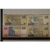 Image 1 : 4 SINGAPORE BILLS: 3-1976 ONE DOLLAR & 1-1991 TWO