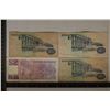 Image 2 : 4 SINGAPORE BILLS: 3-1976 ONE DOLLAR & 1-1991 TWO