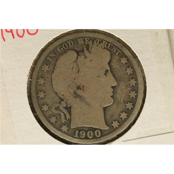 1900-O BARBER HALF DOLLAR 2025 REDBOOK RETAIL IS