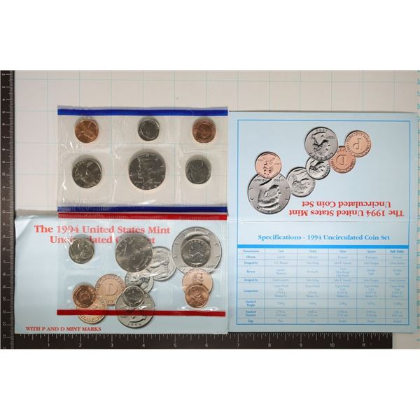 1994 US MINT SET (UNC) P/D (WITH ENVELOPE) AND