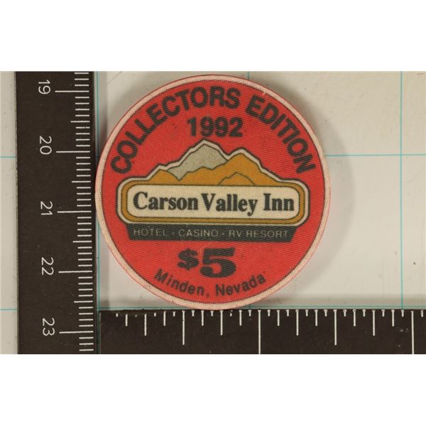 1992 COLLECTORS EDITION CARSON VALLEY INN $5