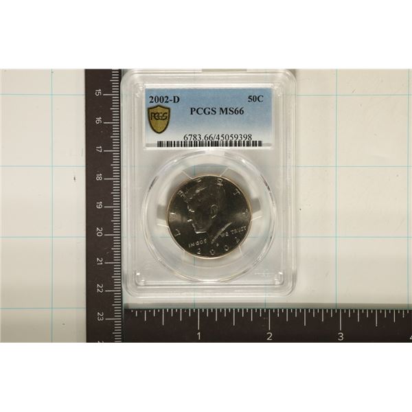 2002-D KENNEDY HALF DOLLAR PCGS MS66