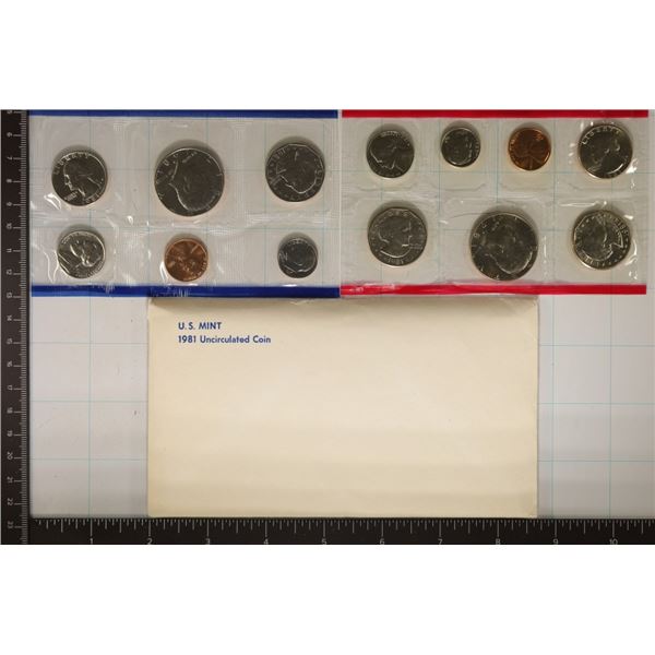 1981 US MINT SET (UNC) P/D/S (WITH ENVELOPE)